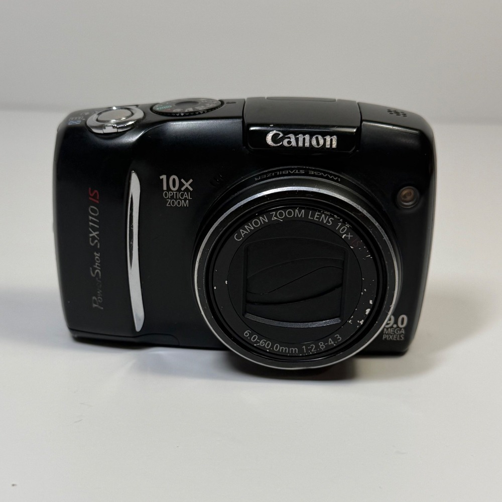 Canon PowerShot SX110 IS 9.0MP Digital Camera 10x Optical Zoom Black PC1311
